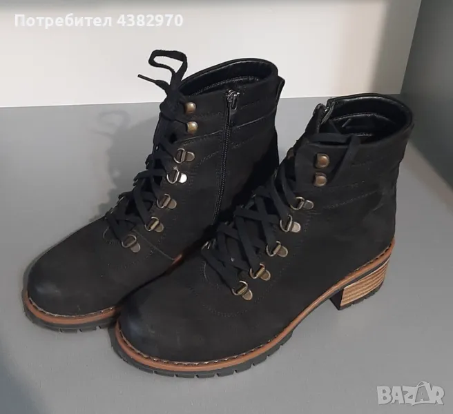 Дамски боти естествена кожа р.38, снимка 1