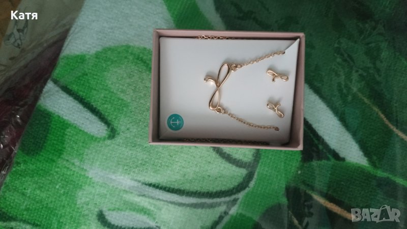 Комплект колие и обици, снимка 1