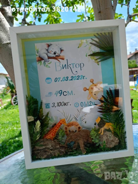 Персонализирана рамка на тема Сафари , снимка 1