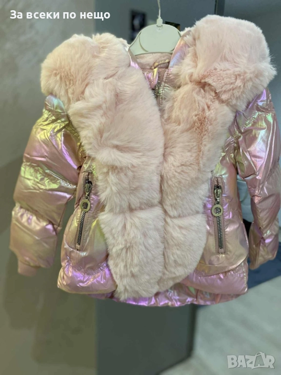 Детско Зимно Яке С Пух За Момиченце 1г 2г 4г Код Детски Находки4, снимка 1