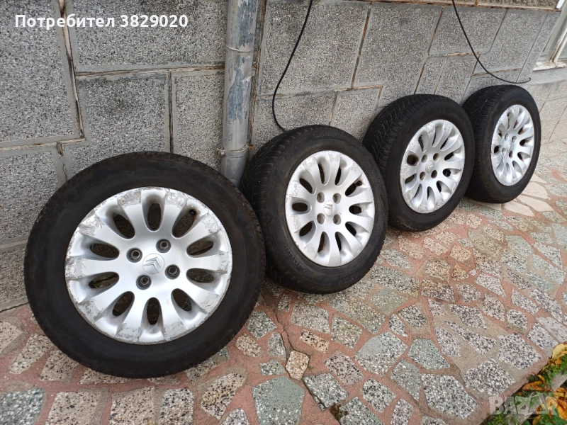  гуми с джанти за Ситроен (Пежо), снимка 1