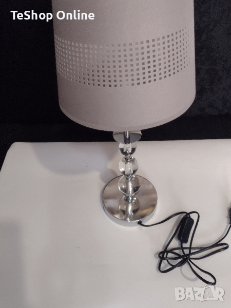 Нощна лампа кристална стойка Е27 макс 25 вата, снимка 1