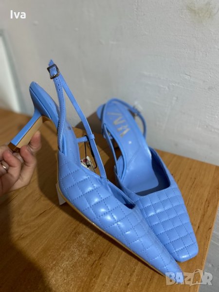 Дамски обувки с ток естествена кожа, снимка 1