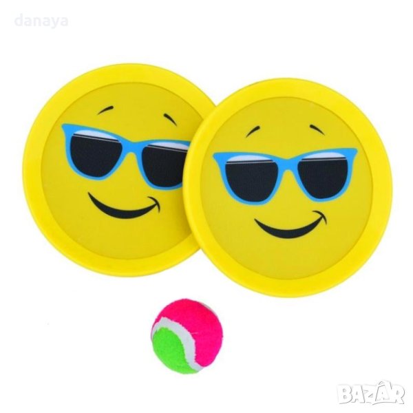 3716 Кеч бол игра с лепящо топче Catch Ball Емотикони, снимка 1