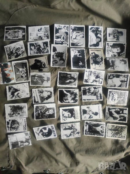 Продавам картички панаир: Арнолд, Рамбо, Брус Лий, ВАН Бастен,Чък Норис ..., снимка 1