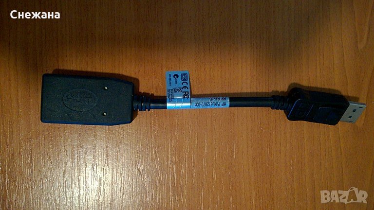адаптер DP-M към HDMI-F резолюция FHD-60Hz/2K-30Hz, снимка 1