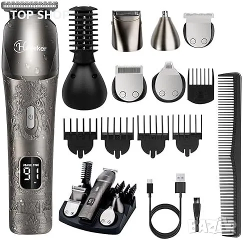 Нов Hatteker Мултифункционален Комплект за Подстригване - Идеален Подарък за мъж, снимка 1