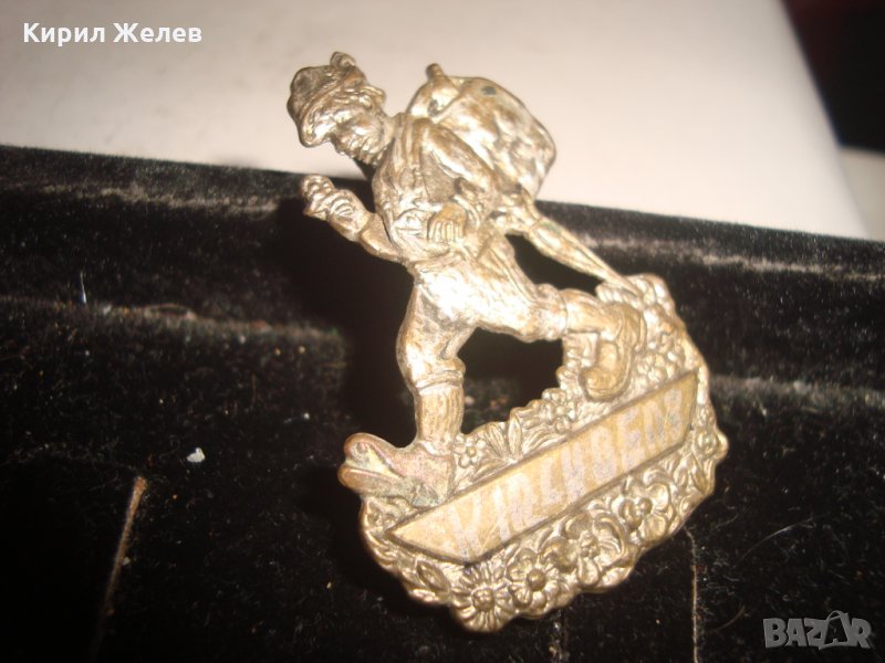 ПОСРЕБРЕНА АЛПИЙСКА ТУРИСТИЧЕКА АЛПИНИСТКА ЗНАЧКА ШВЕЙЦАРСКА РЯДКА 18382, снимка 1