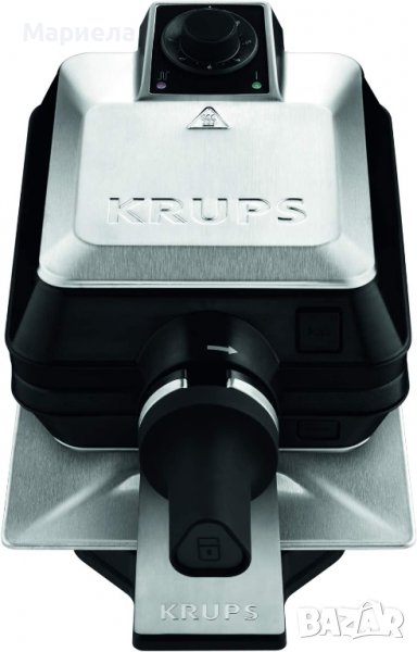 Krups Professional F DD9 5D гофретник, сребрист, черен, уред за белгийски вафли, снимка 1