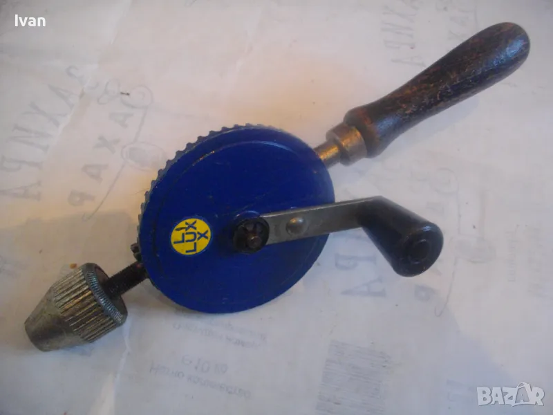 НЕМСКА РЪЧНА ДРЕЛКА БОРМАШИНА МАТКАП 260 мм LUX СТАРО КАЧЕСТВО, снимка 1