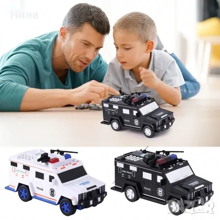 Електронна касичка Полицейски джип - 2 в 1, снимка 1