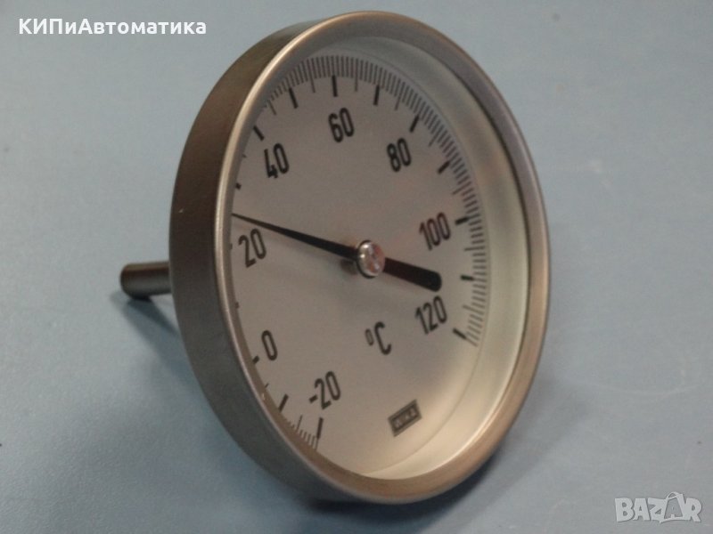биметален термометър Wika ф100mm, -20+120°C, снимка 1