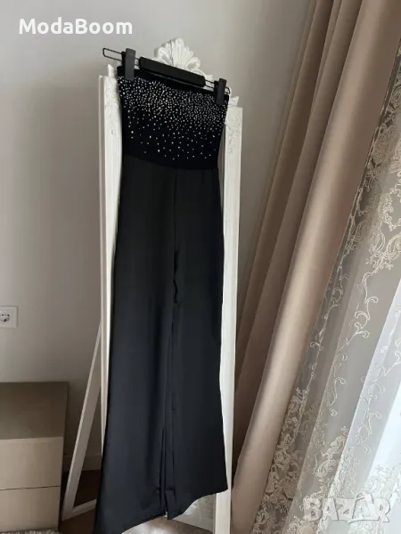 Черен дамски гащеризон , снимка 1