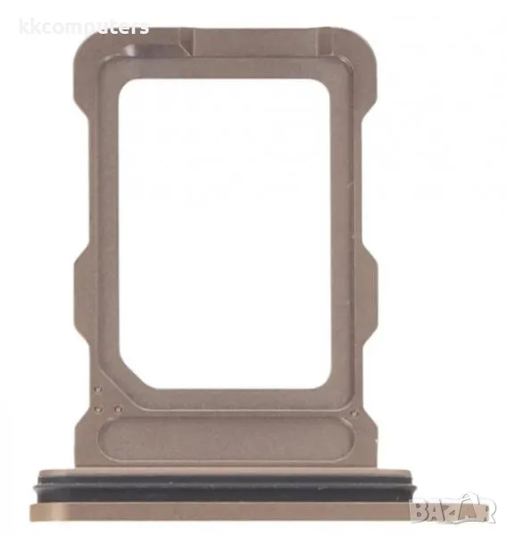 SIM Държач за iPhone 16 Pro 6.3 / Златен Баркод : 483929, снимка 1