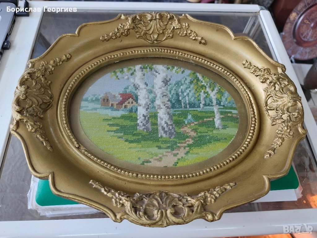 Овален гоблен, снимка 1