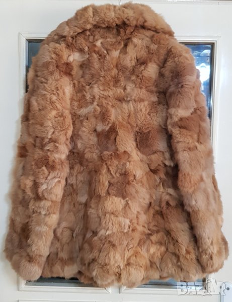 Дамско палто естествен косъм Л-ХЛ, снимка 1