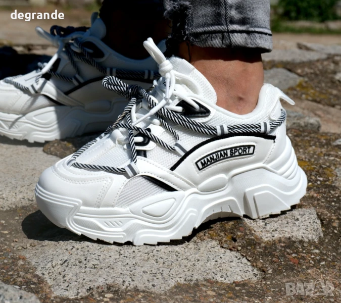 Дамски маратонки MS Sport бели, снимка 1