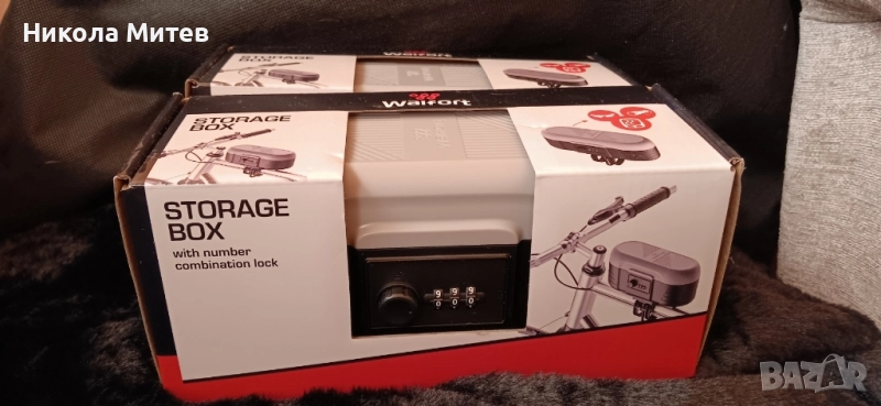 Кутия за съхранение за колело с ключалка с код, снимка 1