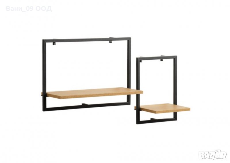 Сет 2 етажерки в индустриален стил, снимка 1
