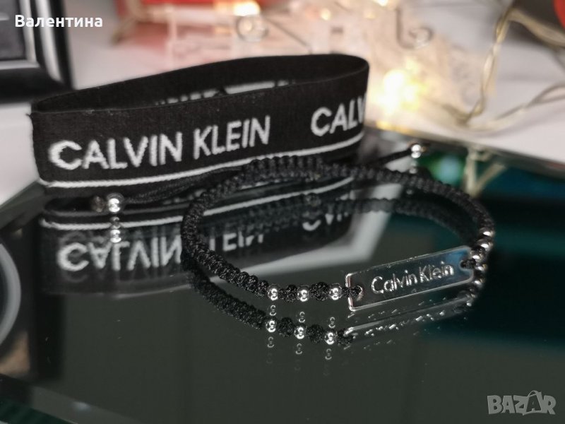 Calvin Klein дамска/мъжка гривна с мъниста от стомана, снимка 1