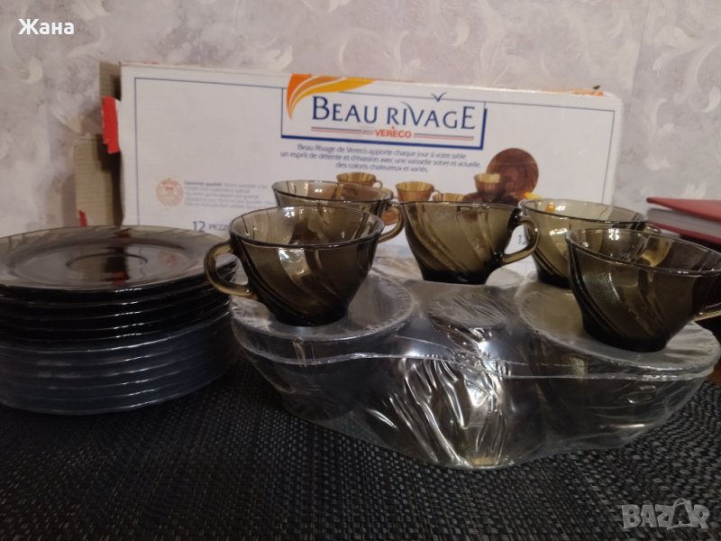 Нови чаши за чай+подарък  за кафе, снимка 1