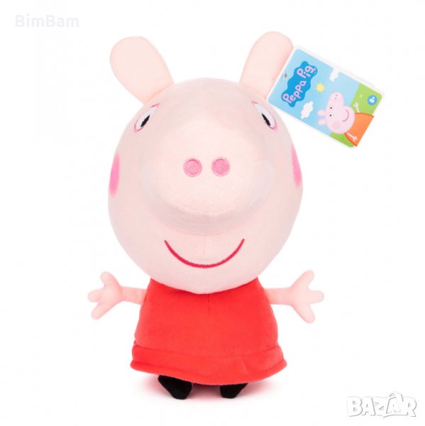 Плюшена играчка Peppa Pig Little Bodz Plush Toy - Peppa / ORIGINAL - 23cm, снимка 1