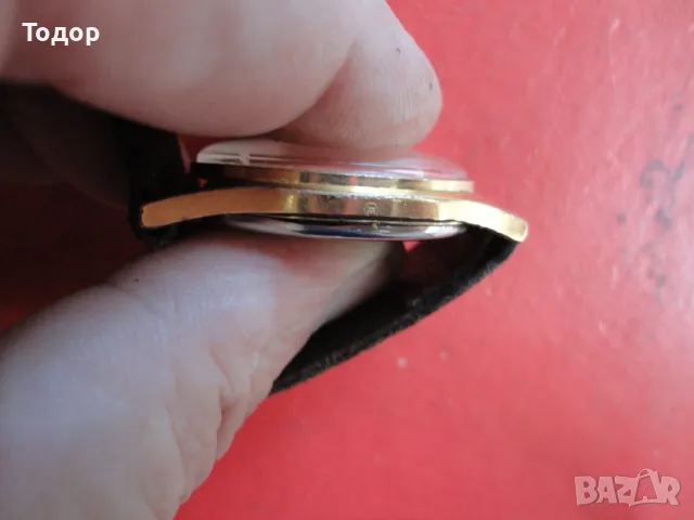 Позлатен швейцарски часовник BMC Quartz , снимка 5 - Мъжки - 47481539