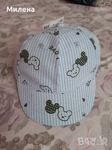 Нова бебешка лятна шапка с козирка, снимка 3 - Бебешки шапки - 50043357