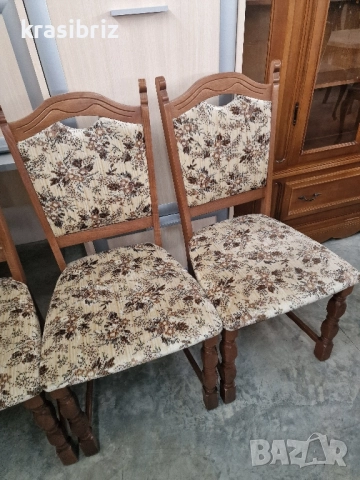 Масивни Столове-6бр.-внос от Германия!ОБЯВЕНАТА ЦЕНА Е ЗА БРОЙ!, снимка 5 - Столове - 52463467