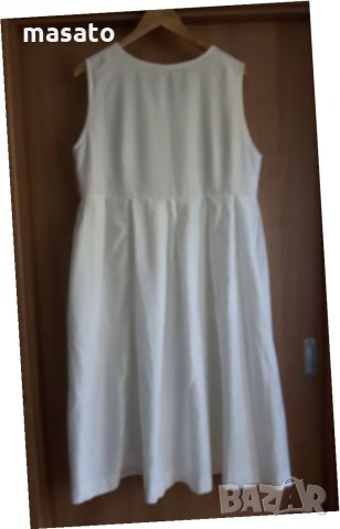 бяла широка рокля, снимка 1 - Рокли - 30630433