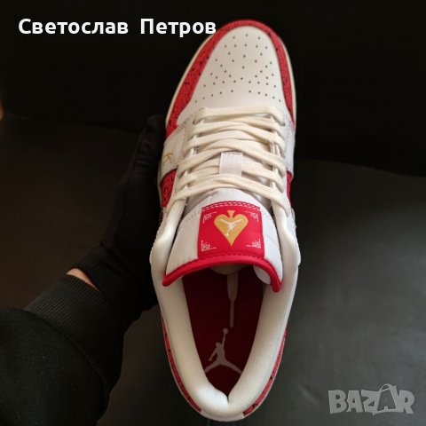 Nike Air Jordan 1 Low Spades SE Найк Обувки Размер 44, снимка 5 - Маратонки - 37022188