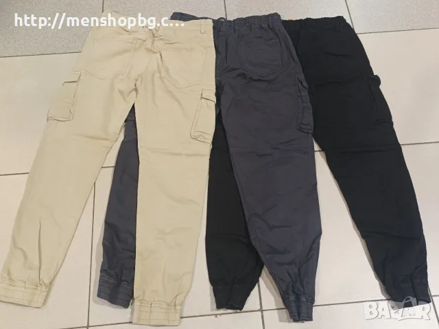 Мъжки карго дънки с връзка , снимка 4 - Дънки - 55922748