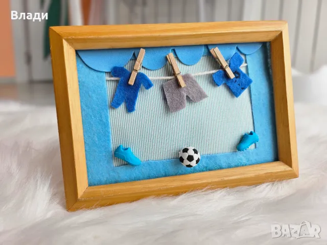 Ръчно изработена 3д рамка , снимка 2 - Други - 44642443