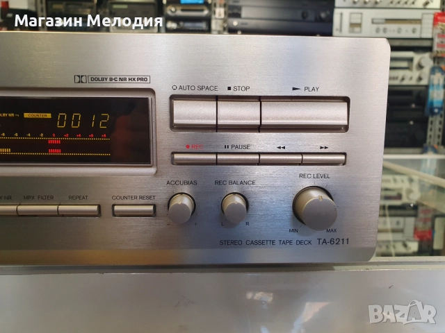 Касетен дек ONKYO TA-6211 В отлично техническо и визуално състояние., снимка 4 - Декове - 48205392