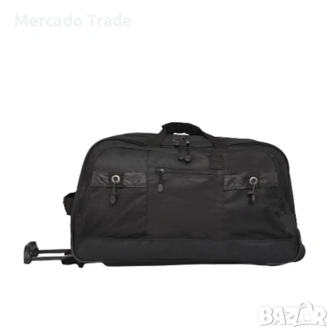 Сак с дръжка и колела Mercado Тrade, 22036, Текстил, Черен