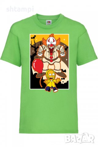 Детска тениска The Simpsons Krusty The Clown Pennywise 01,Всички артикули се изработват по поръчка  , снимка 9 - Детски тениски и потници - 38158334
