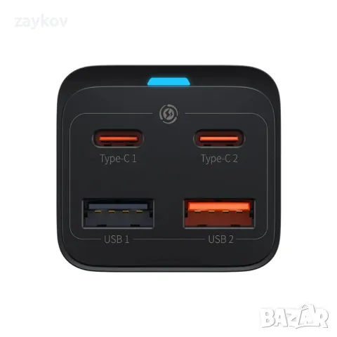 Настолно зарядно устройство Baseus GaN3 Pro с 4 порта 65 W, снимка 2 - Оригинални зарядни - 48302337
