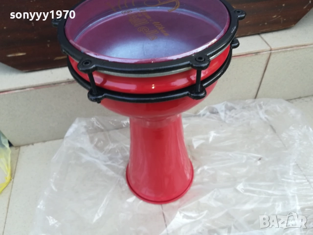 ГОЛЯМА ЧЕРВЕНА ТАРАМБУКА С БОЛТОВЕ-ВНОС СИРИЯ 2108251327LCHERY, снимка 7 - Ударни инструменти - 51441066