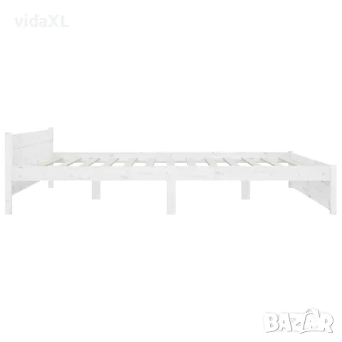 vidaXL Рамка за легло с чекмеджета, бяла, 180x200 см, Super King, снимка 6 - Спални и легла - 56146650