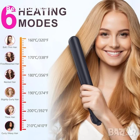 Rychi 2 в 1 безжична преса за коса и маша за изправяне и накъдряне, снимка 4 - Маши за коса - 51216745