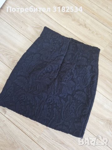 Дамска черна пола, снимка 5 - Поли - 37746546