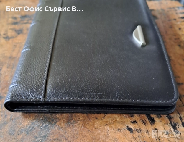 папка луксозна за документи кожена черна Марксман Marksman размер А5, снимка 9 - Ученически пособия, канцеларски материали - 52325929