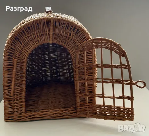 Плетена ратанова чанта за домашен любимец, снимка 3 - За котки - 50004448