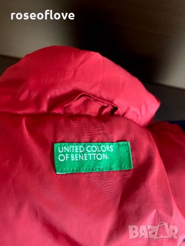 UNITED COLORS OF BENETTON подплатено детско червено елече, снимка 5 - Детски якета и елеци - 31529857
