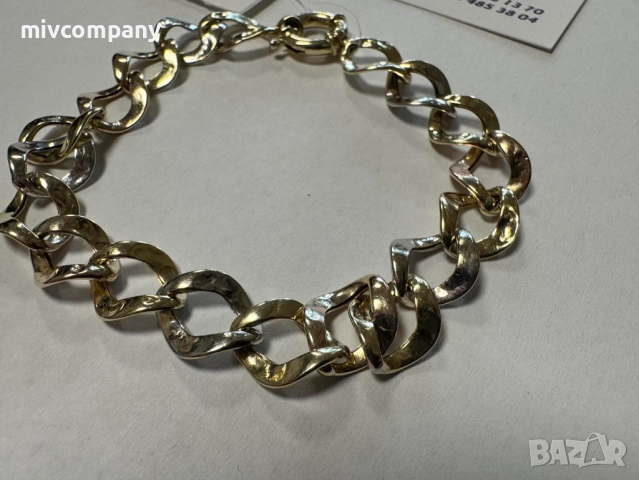 Златна гривна 4.78гр.18см., снимка 4 - Гривни - 52991370