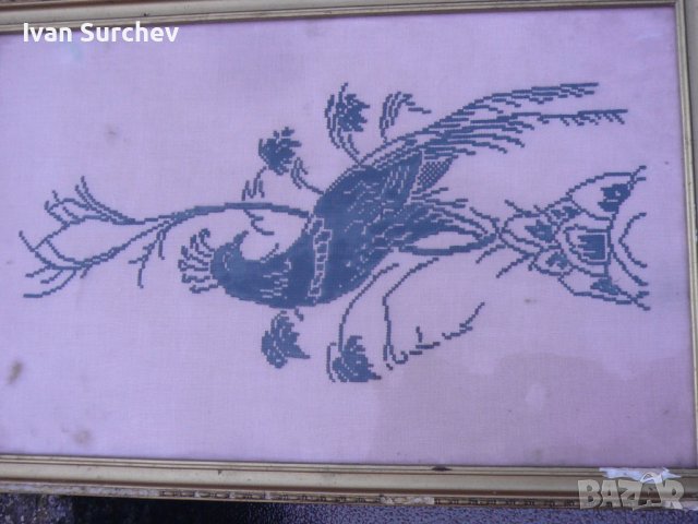  ПАУН-БРОДЕРИЯ със РАМКА 32СМ НА 48 СМ, снимка 3 - Специализирана литература - 38541147