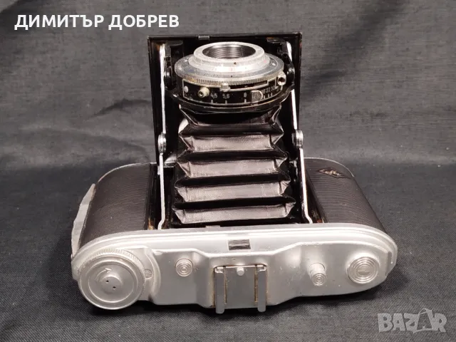 СТАР РЕТРО МЕХОВ ФОТОАПАРАТ AGFA ISOLETTE I, снимка 5 - Антикварни и старинни предмети - 48178679