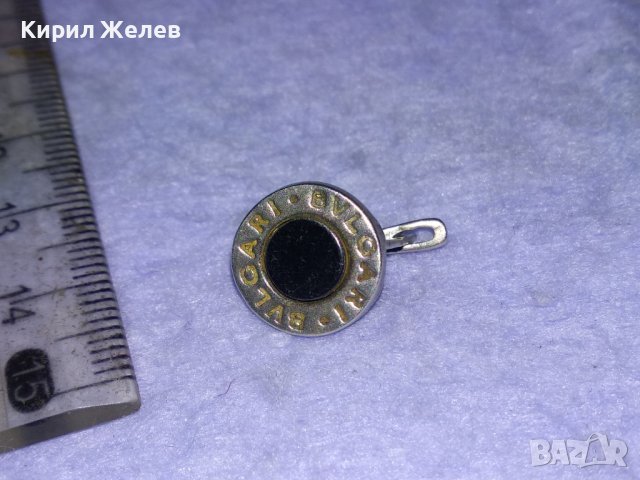 BVLGARI Маркова БУТИКОВА ЕМАЙЛИРАНА СРЕБЪРНА ОБЕЦА СРЕБРО 925 с БЯЛА ПОЗЛАТА - БУЛГАРИ 40029, снимка 16 - Обеци - 42787707