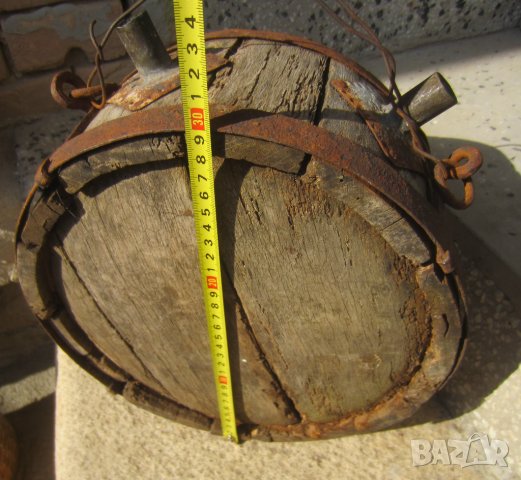 Много стар бъкел буре бъклица с дръжка, бакър, бакърче, менци, стара лейка, снимка 3 - Други ценни предмети - 30027524