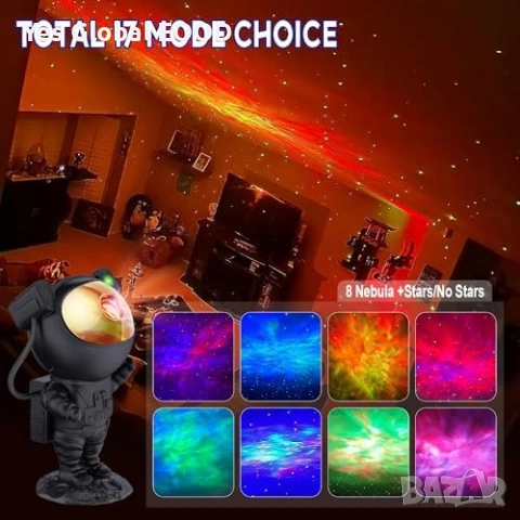 Астронавт проектор звездно небе с дистанционно, снимка 3 - Друга електроника - 53983714